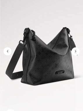 Louis Vuitton Black Vagabond Hobo Shoulder Bag
